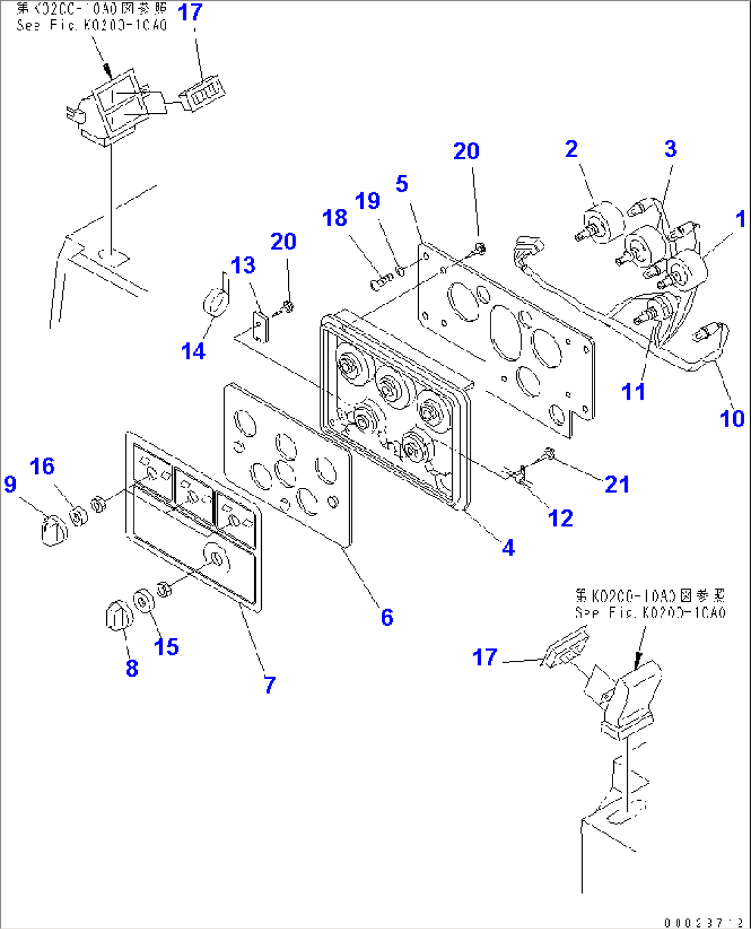 CONTROL PANEL (FOR HEATER)