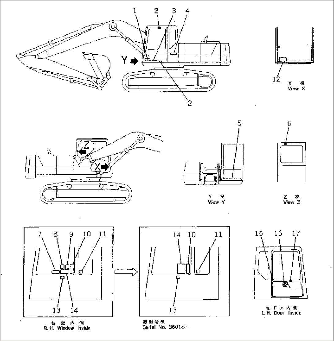 MARKS AND PLATES (OPERATOR
