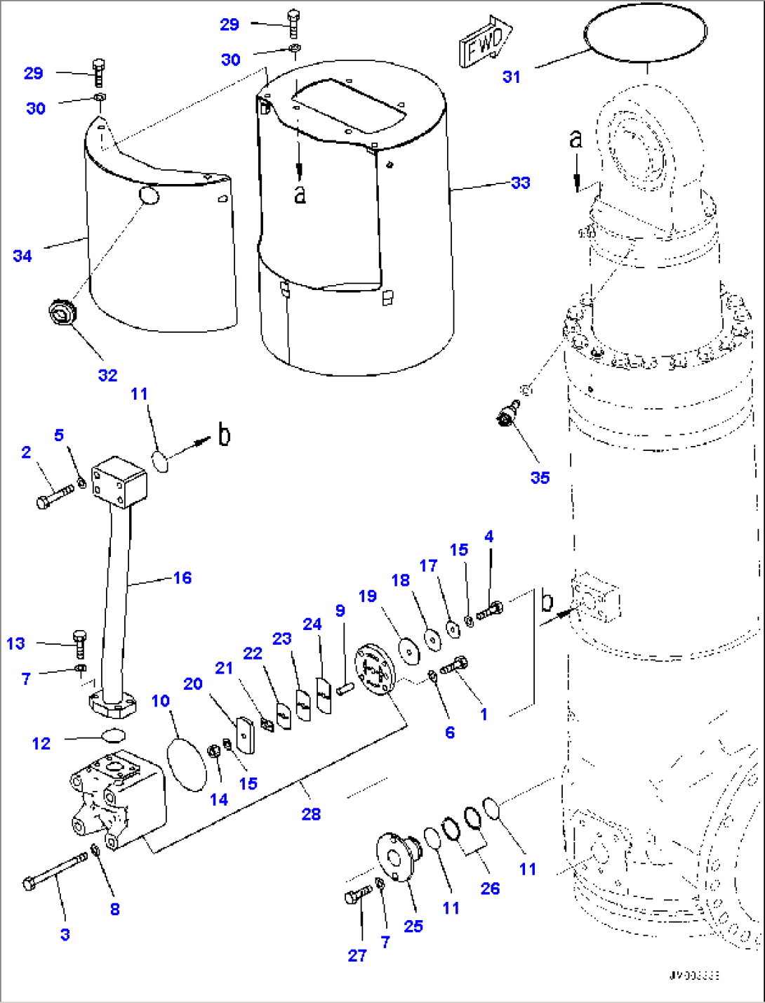 Front Drive Axle, Suspension, R.H. (1/2) (#80138-)