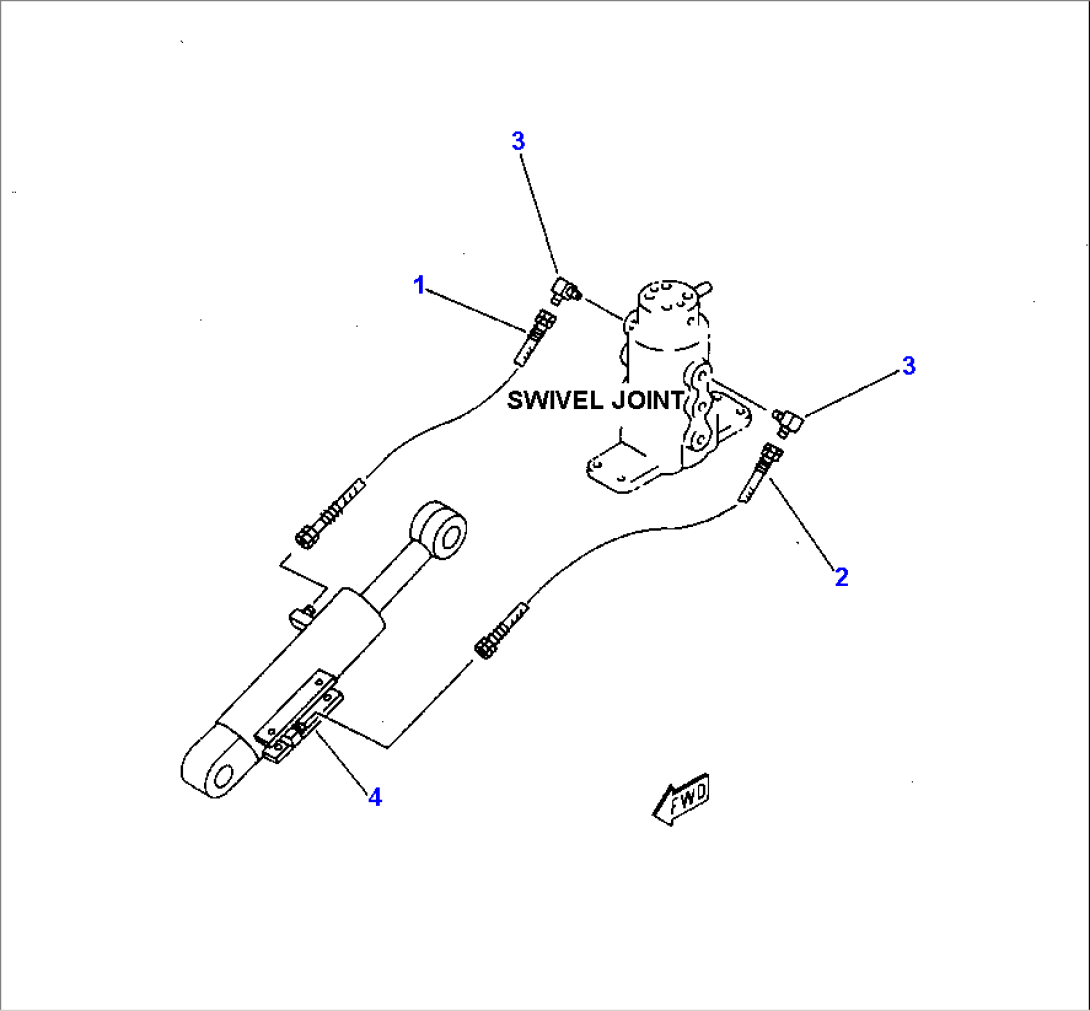 HYDRAULIC PIPING (BLADE CYLINDER LINE)