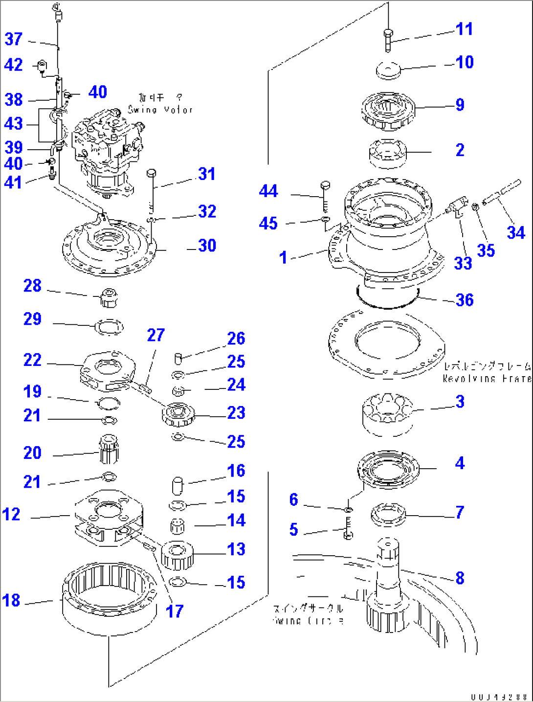 SWING MACHINERY (REAR)(#30001-30051)