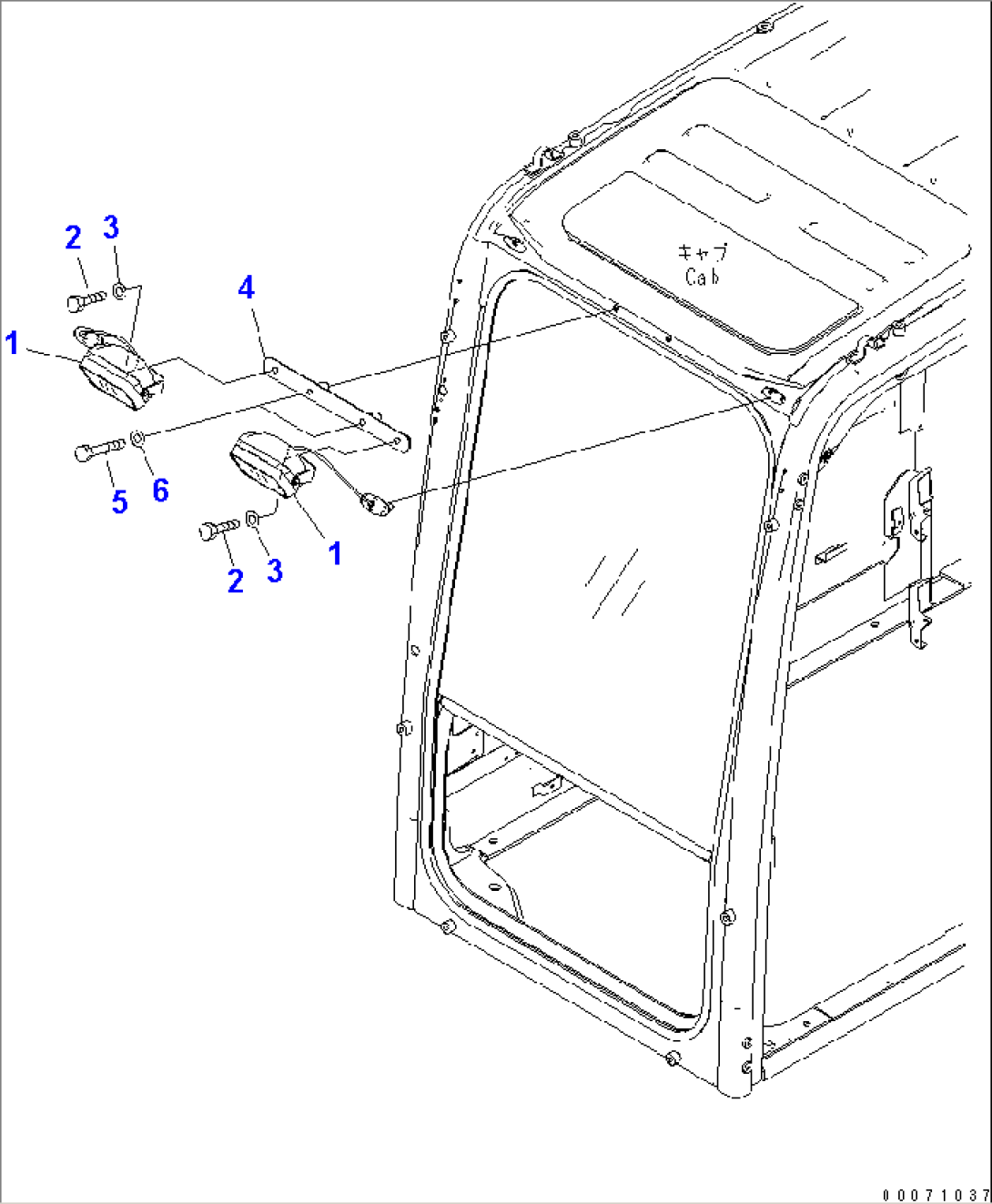 ADDITIONAL WORK LAMP(#307374-)