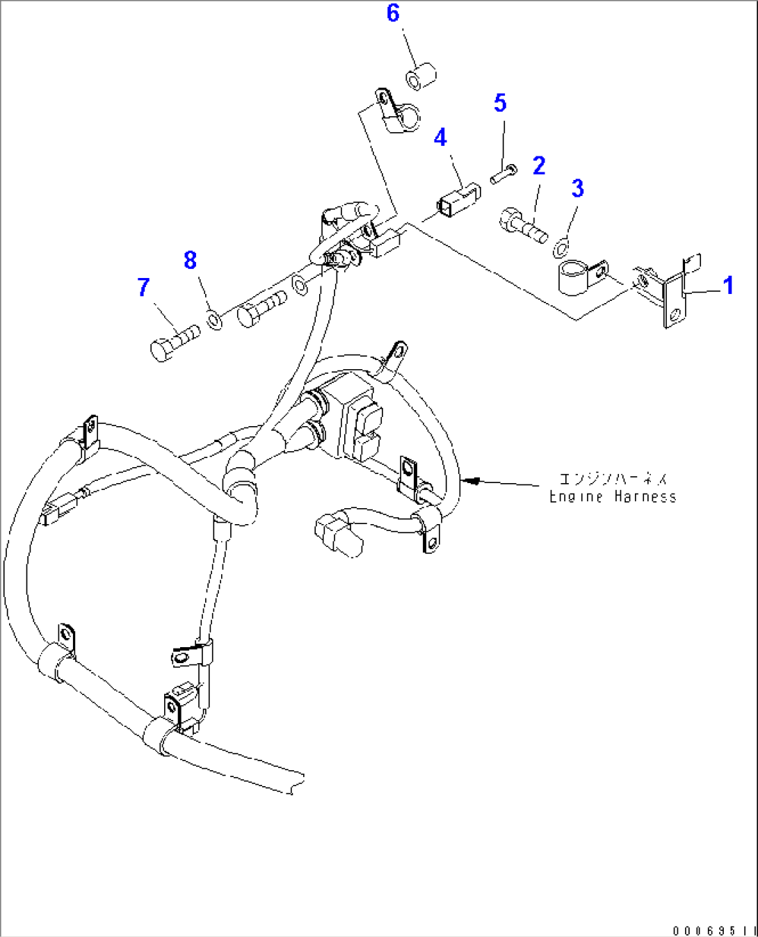 ENGINE HARNESS (HARNESS) (FOR AIR CONDITIONER LESS)