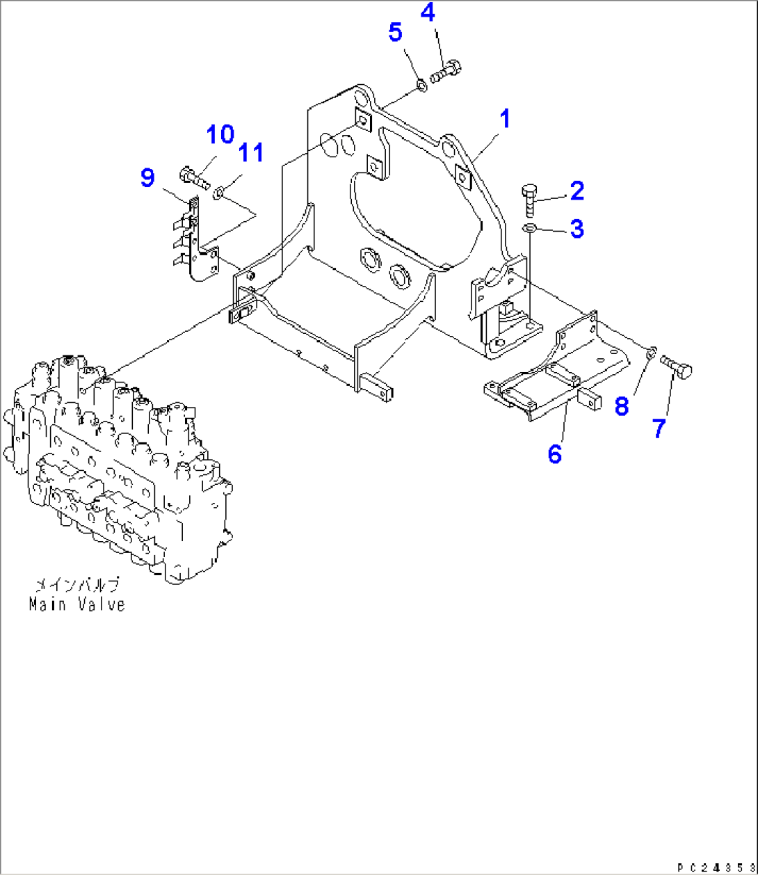 PIPING (1/18) (VALVE BRACKET)