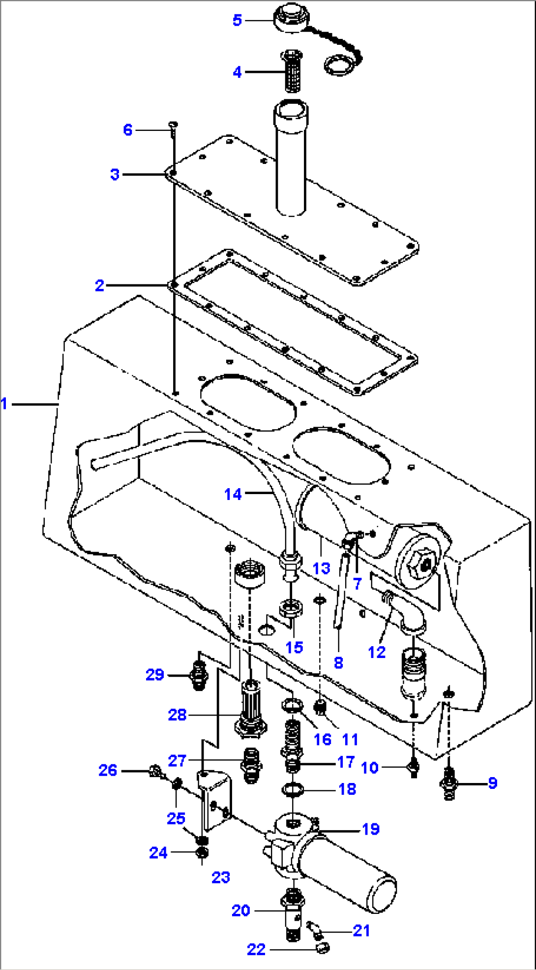 HYDRAULIC OIL TANK NON-AWD