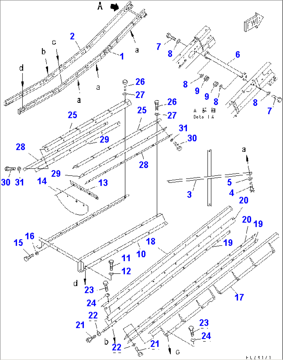 1ST CONVEYOR (1/7) (FRAME)(#1002-1100)