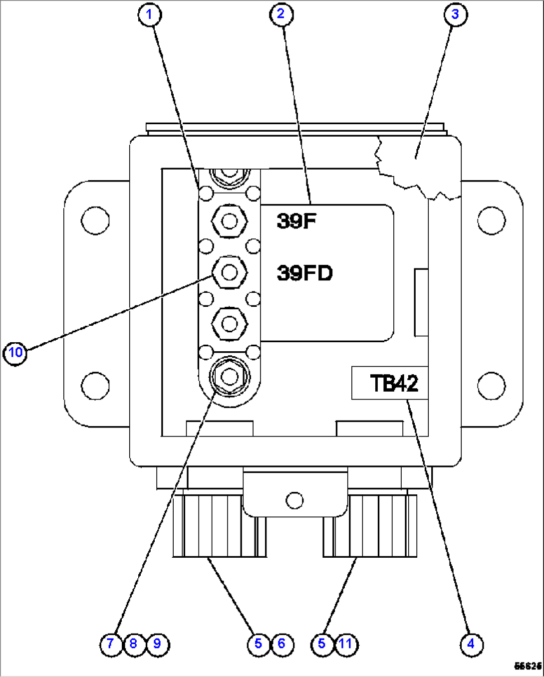 JUNCTION BOX ASSEMBLY - LH EK7632
