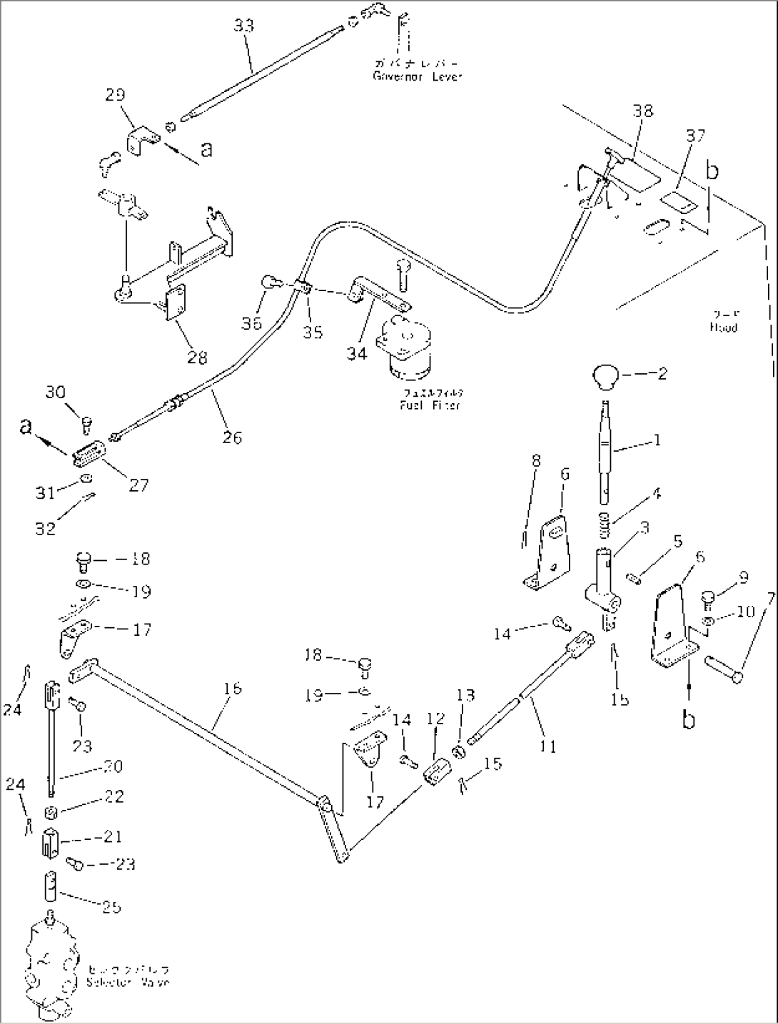 BACK HOE MOUNTING PARTS (3/4)(#12001-)