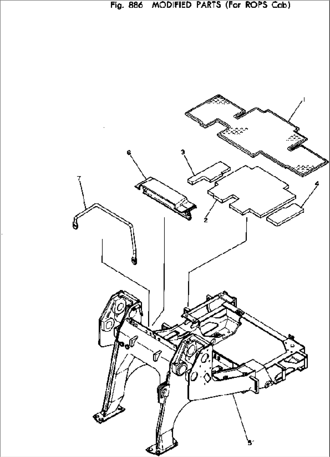 MODIFIED PARTS (FOR ROPS CAB)