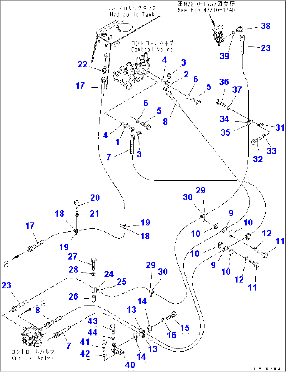 BLADE TILT LINE (FOR DUAL TILT PITCH DOZER)