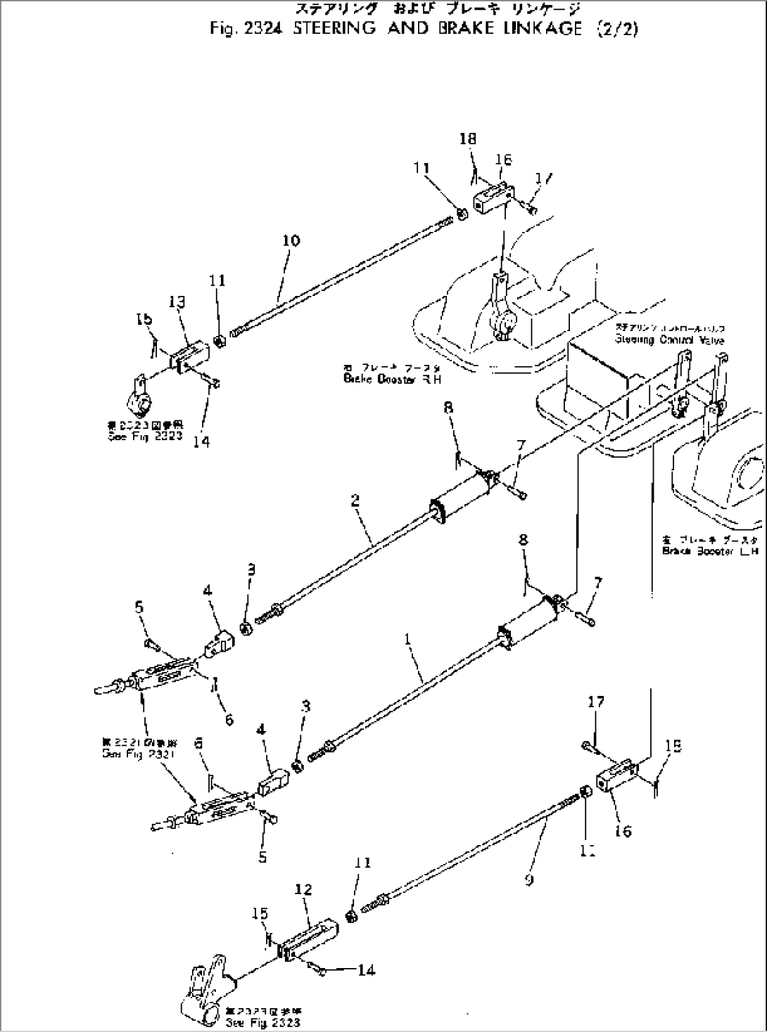 STEERING AND BRAKE LINKAGE (2/2)