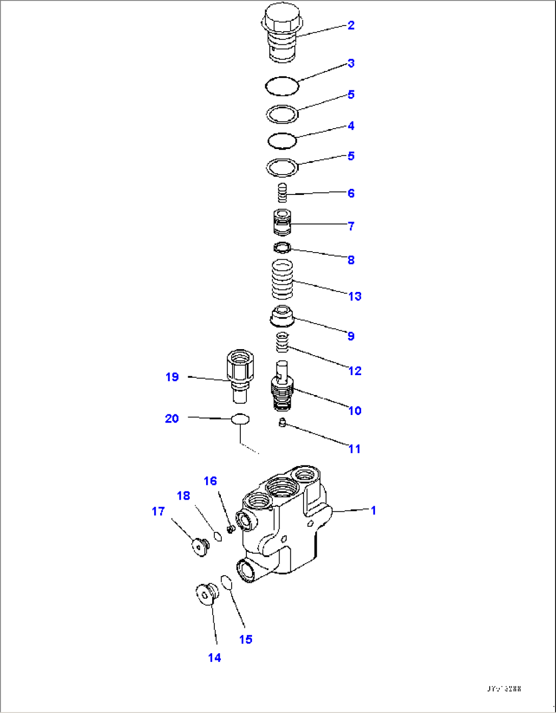 Lift Cylinder Piping, Quick Drop Valve (#B60001-)