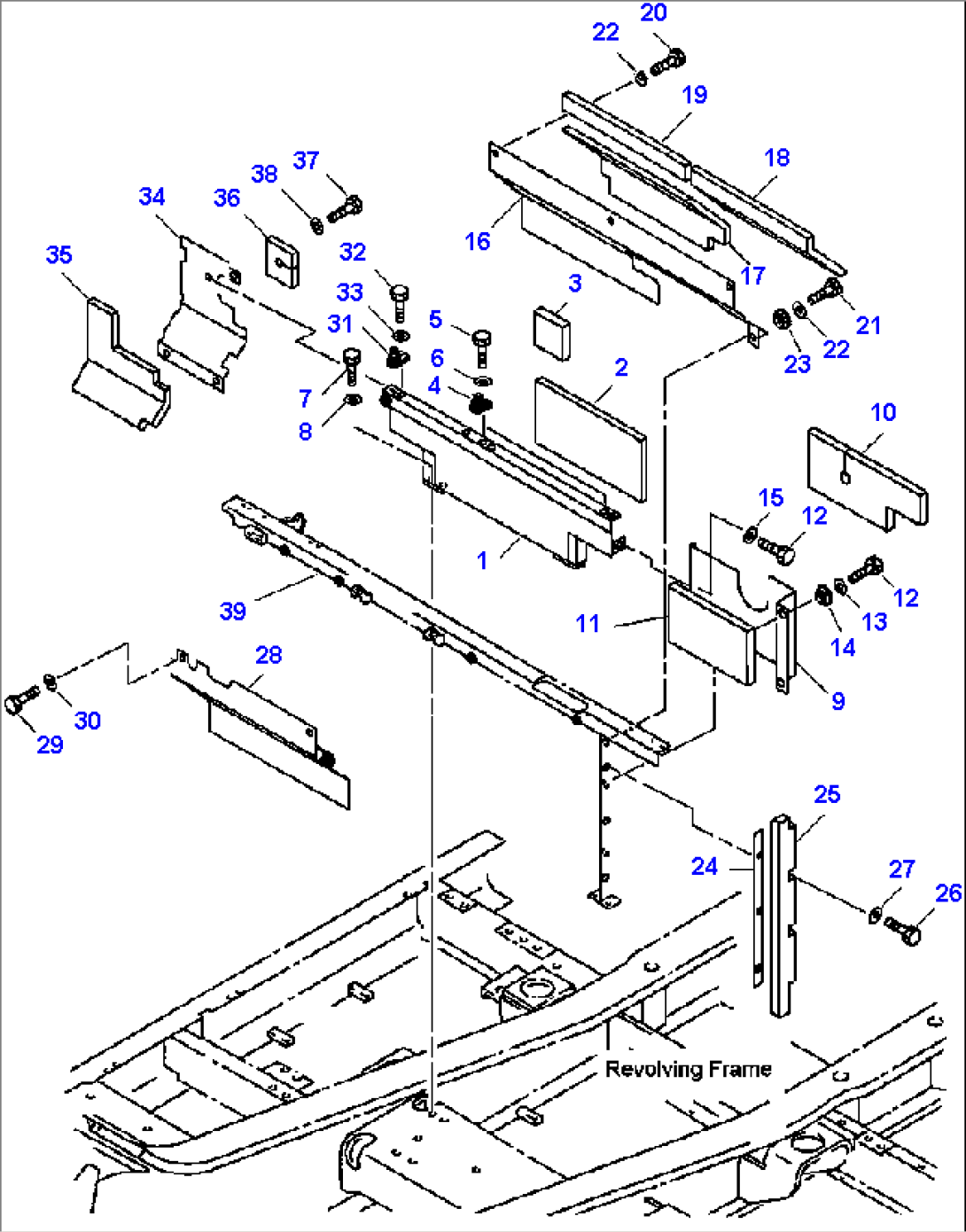 FIG. M1150-03A0A PARTITION - FRONT ENGINE COMPARTMENT