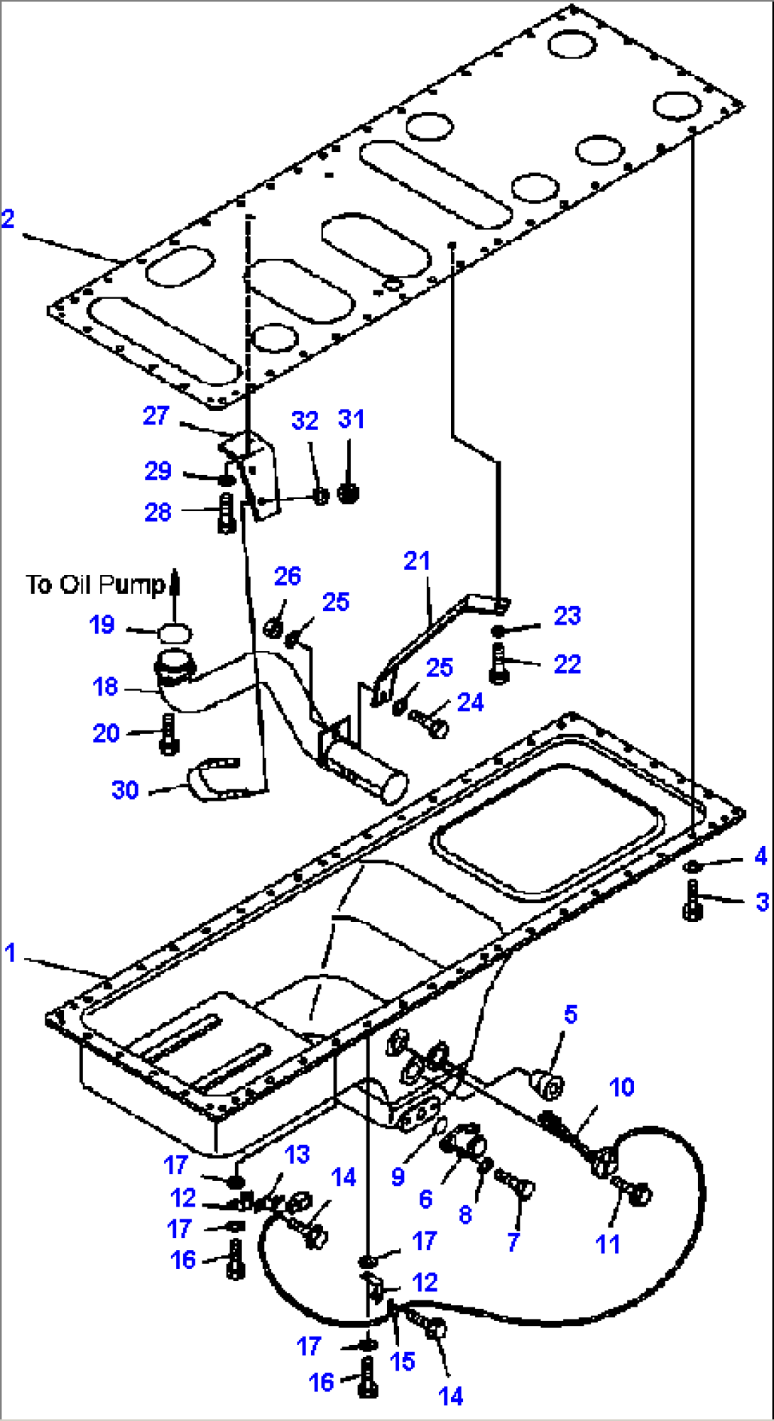 FIG. A2110-A6G3 OIL PAN AND SUCTION TUBE