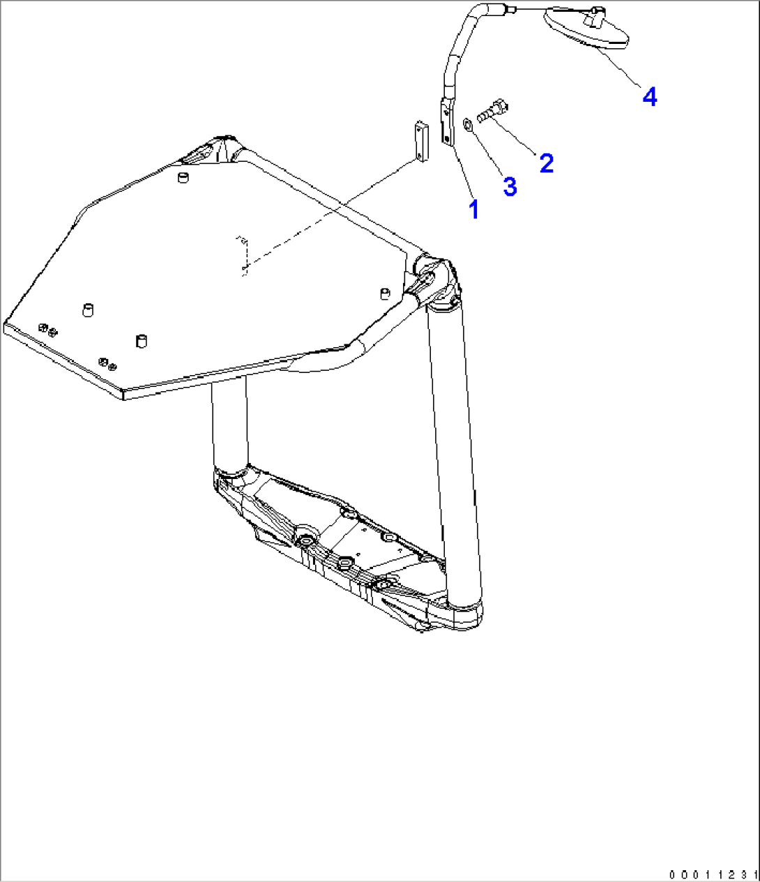 REAR VIEW MIRROR (FOR CANOPY)