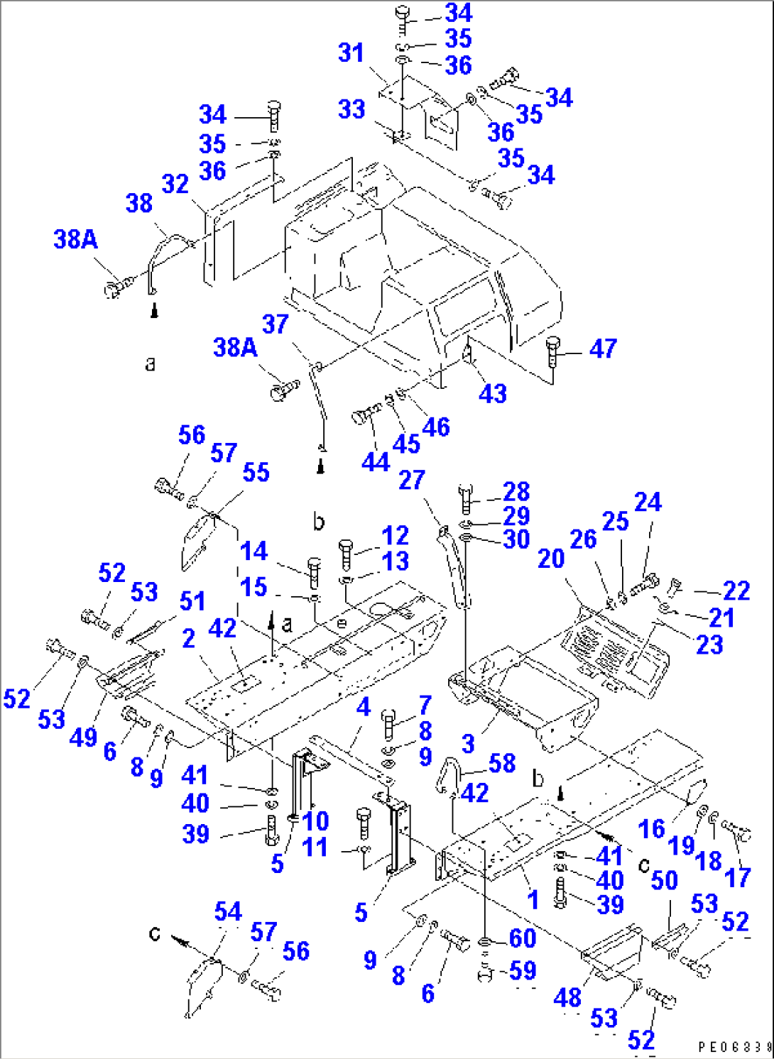 FENDER AND REAR COVER(#81261-)
