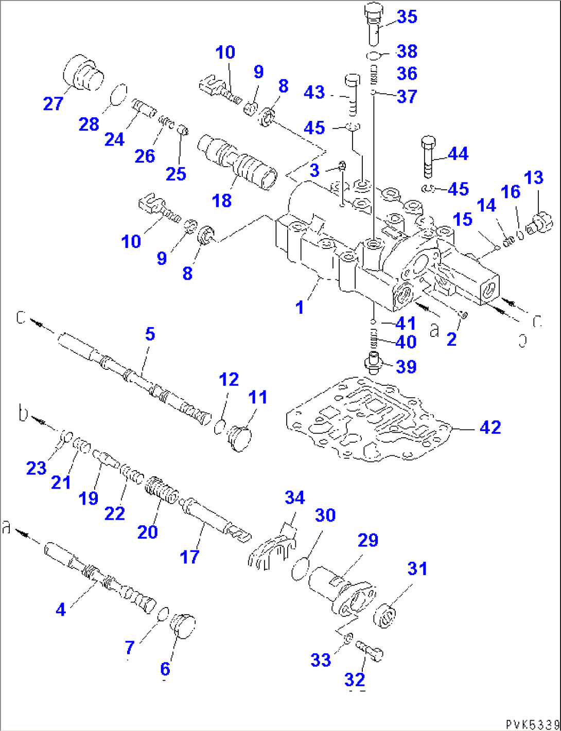 TRANSMISSION (F3-R3) (SHIFT VALVE)(#61132-61168)