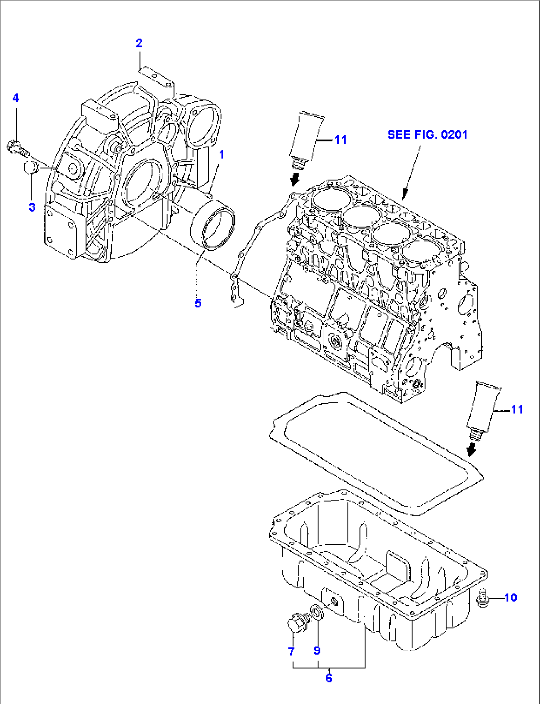 FLYWHEEL - LUBRICATING OIL SUMP