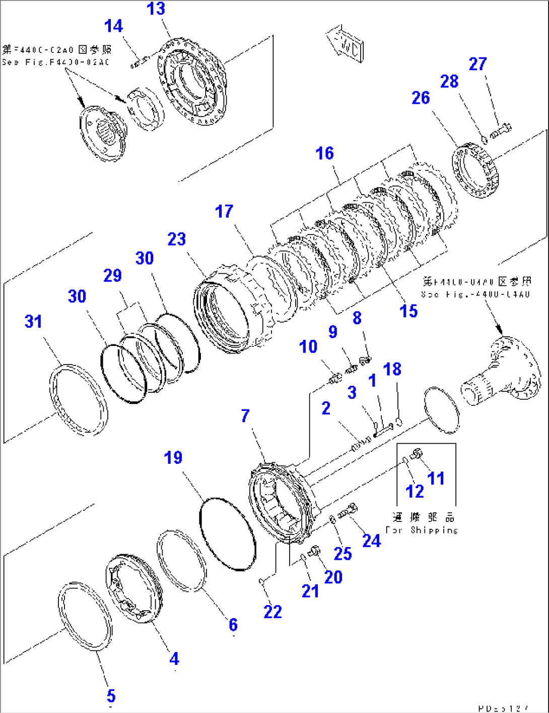 FRONT AXLE (FRONT WHEEL BRAKE)