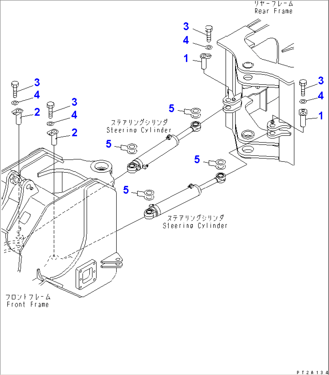 FRONT FRAME (STEERING CYLINDER MOUNTING PIN)