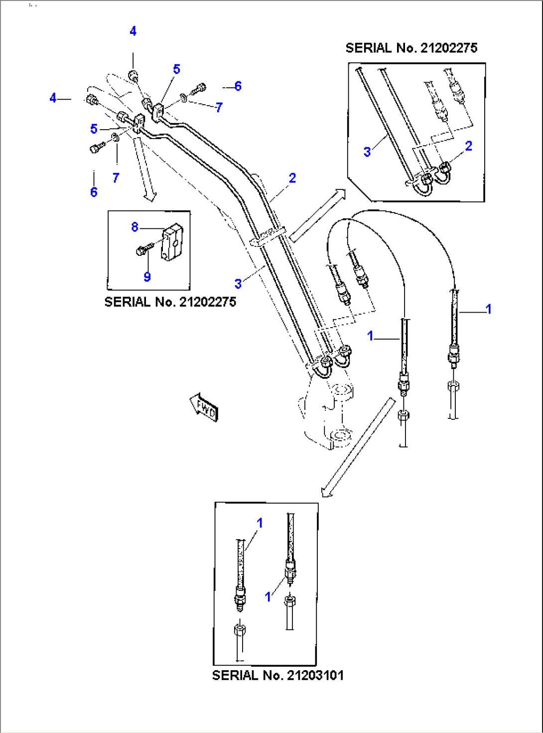 HYDRAULIC PIPING (ATTACHMENT LINE)