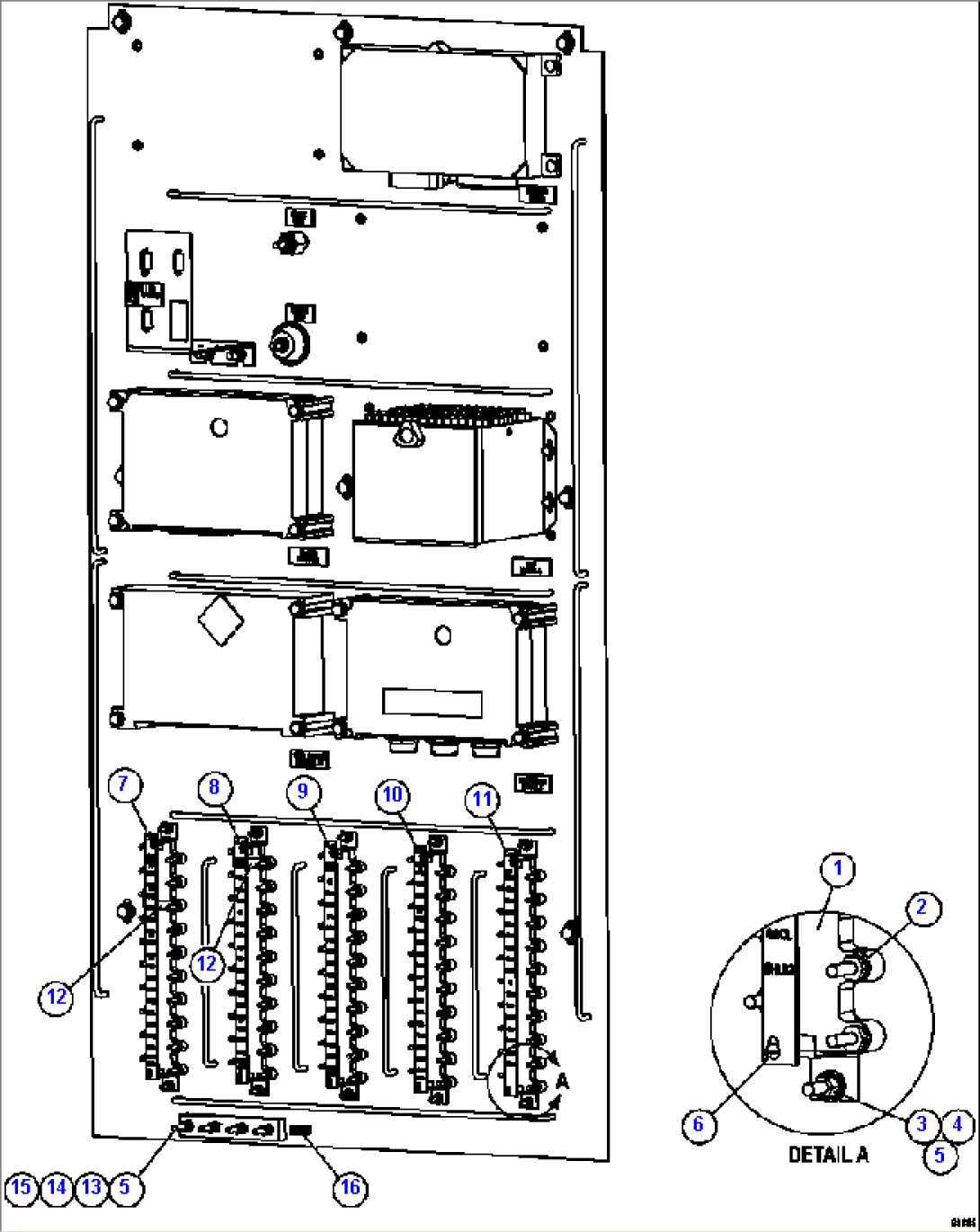 AUXILIARY CONTROL CABINET - RIGHT SIDE WALL 2/2