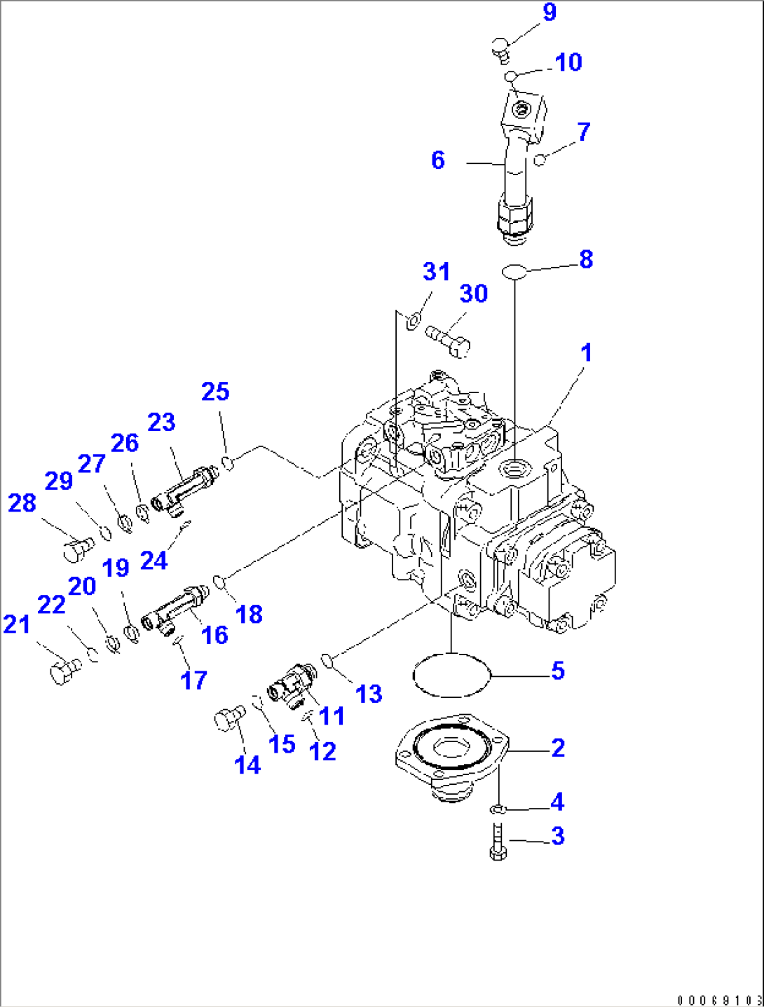 MAIN PUMP (CONNECTING PARTS)