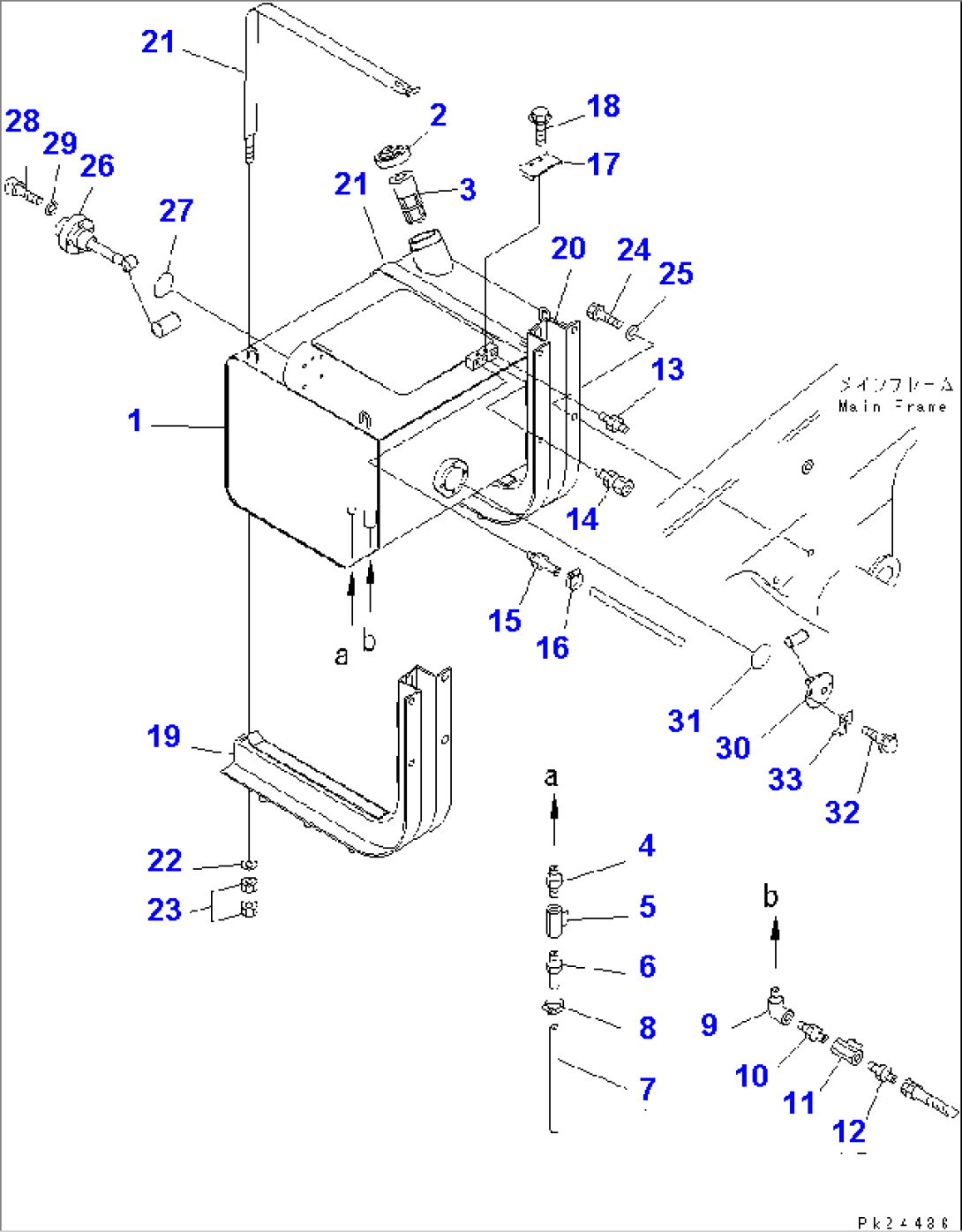 FUEL TANK UNIT AND GAUGE(#1001-1600)