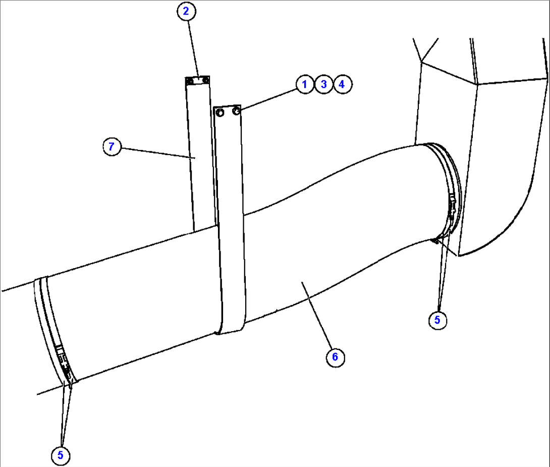 DRIVE AXLE BLOWER HOSE