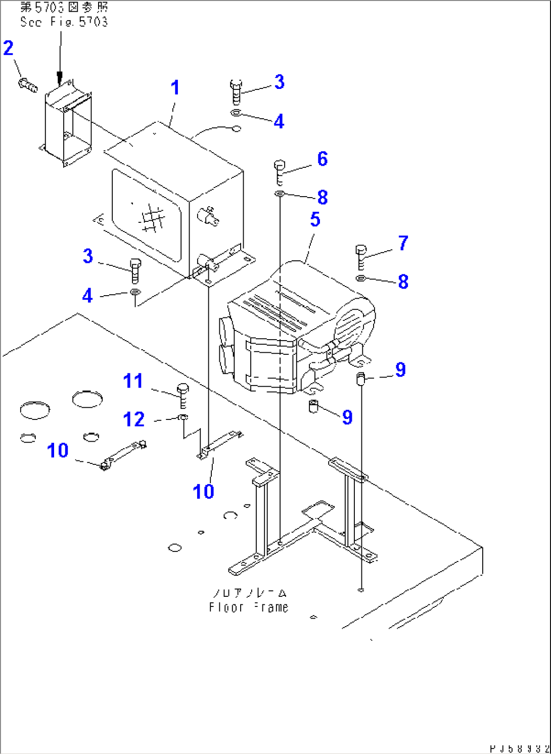 CAR HEATER (HEATER UNIT AND MOUNTING PARTS)