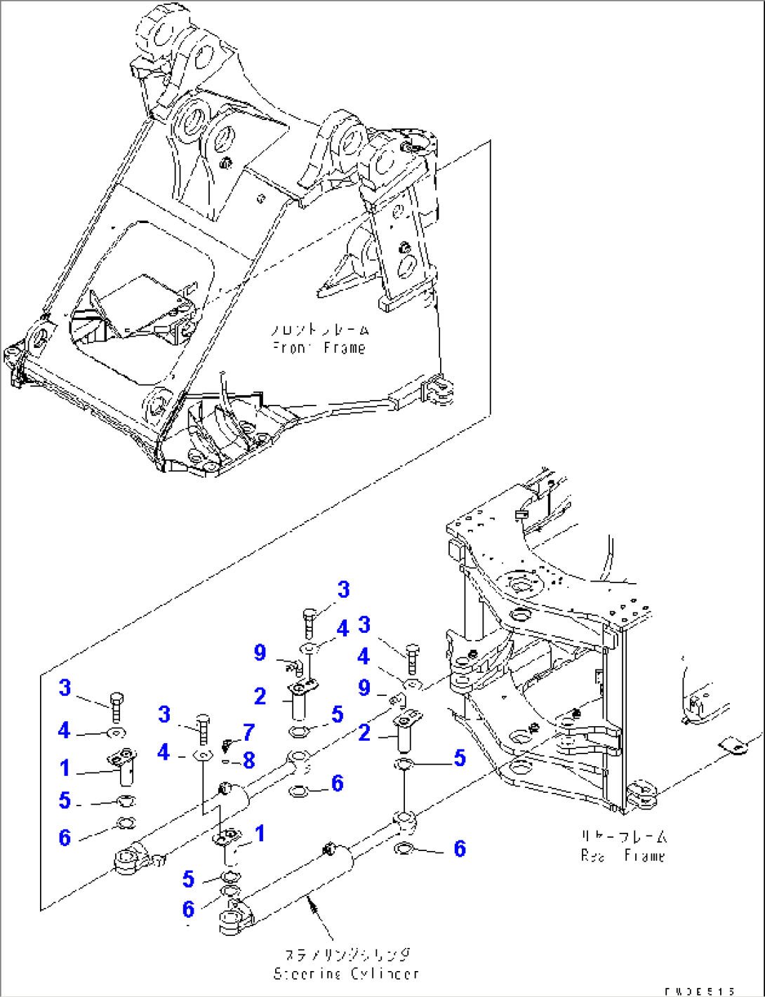 STEERING CYLINDER (MOUNTING PIN) (FOR AUTO GREASE)