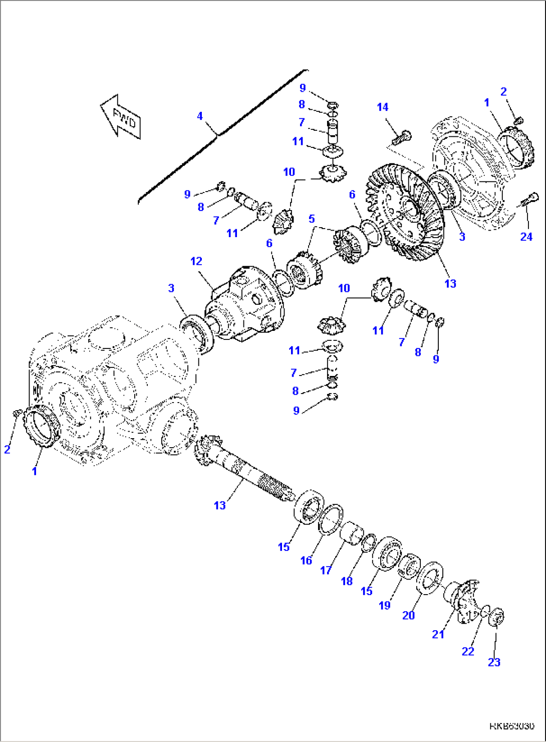 FRONT AXLE (2/7)