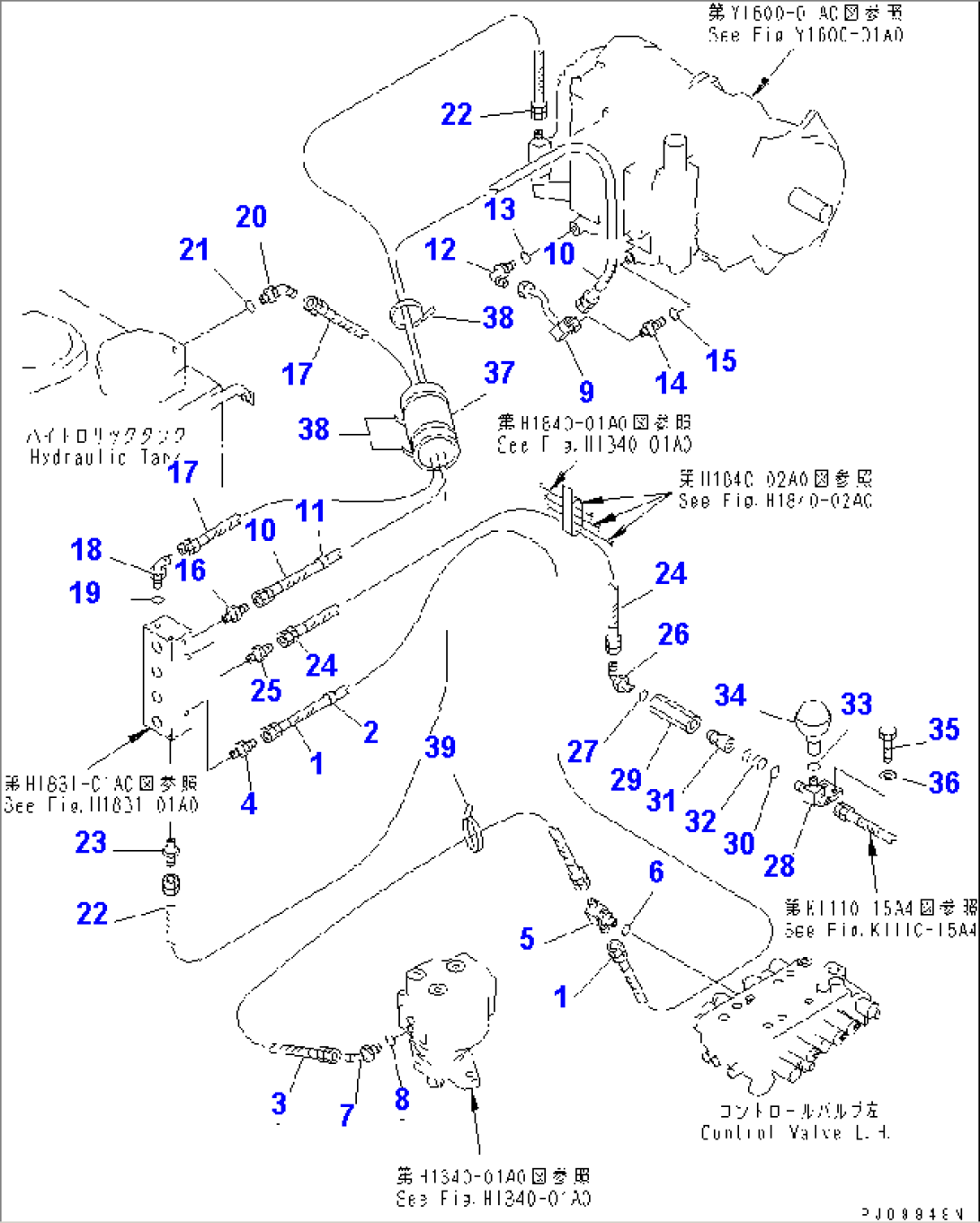 HYDRAULIC PIPING (PILOT PIPING) (2/2)