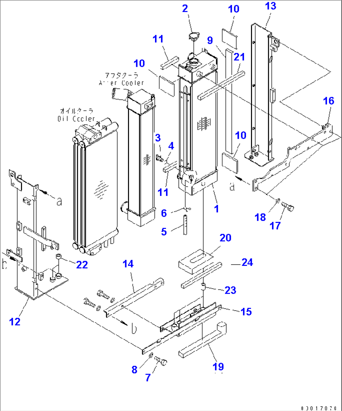 COOLING (RADIATOR CORE AND FRAME)