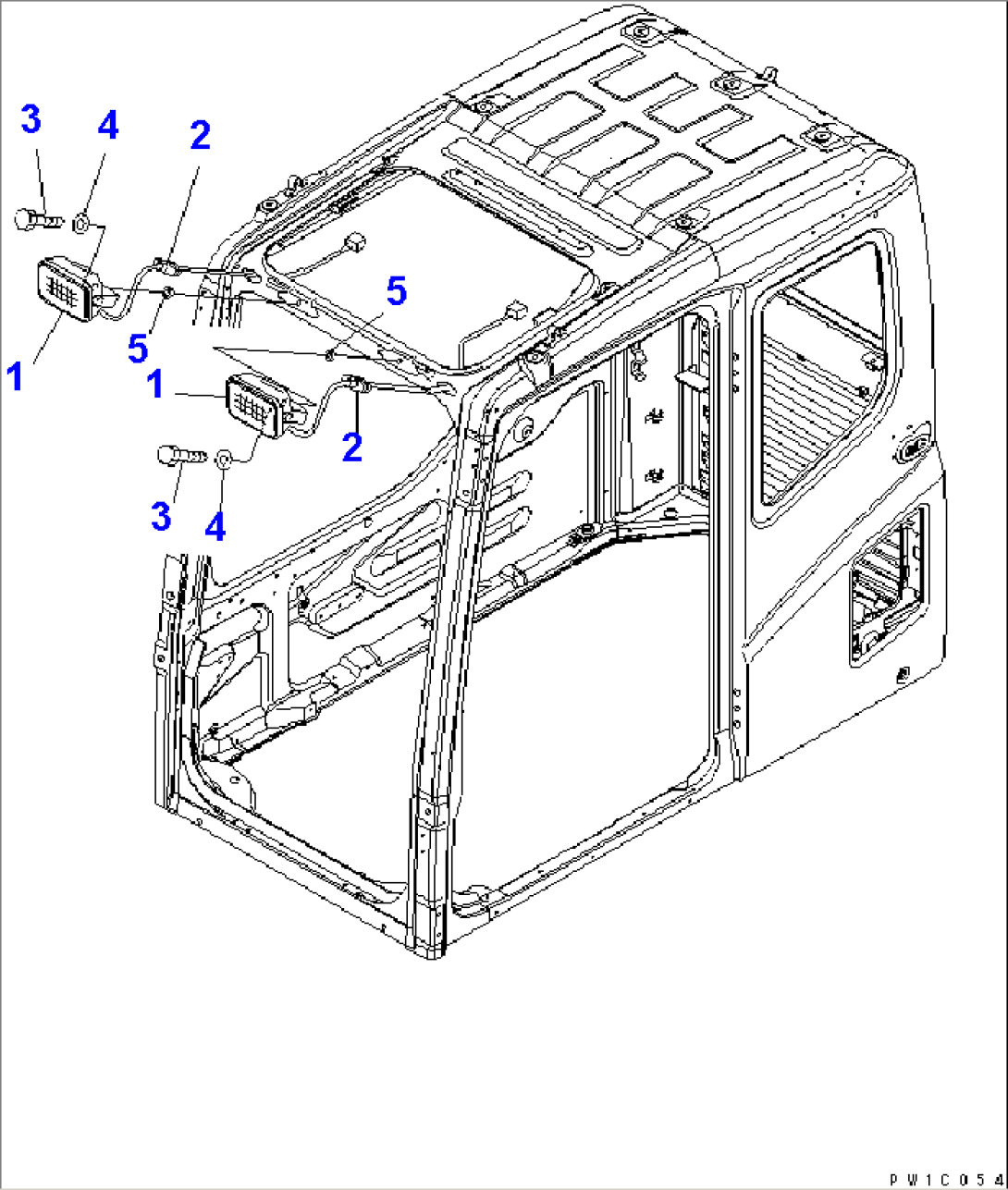 ADDITIONAL WORK LAMP (CAB)