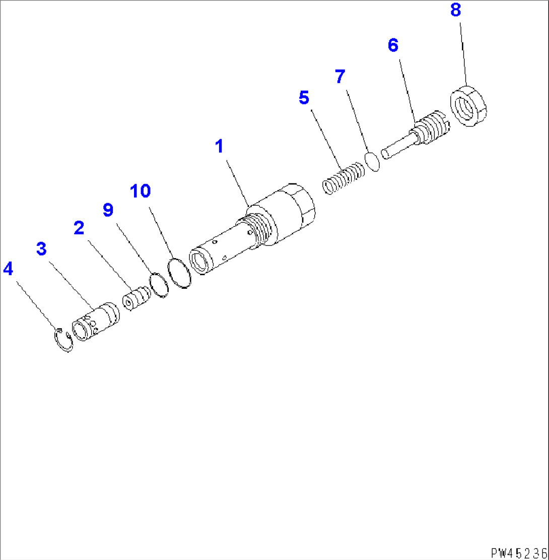 LOADER PUMP (RELIEF VALVE) (6/9)