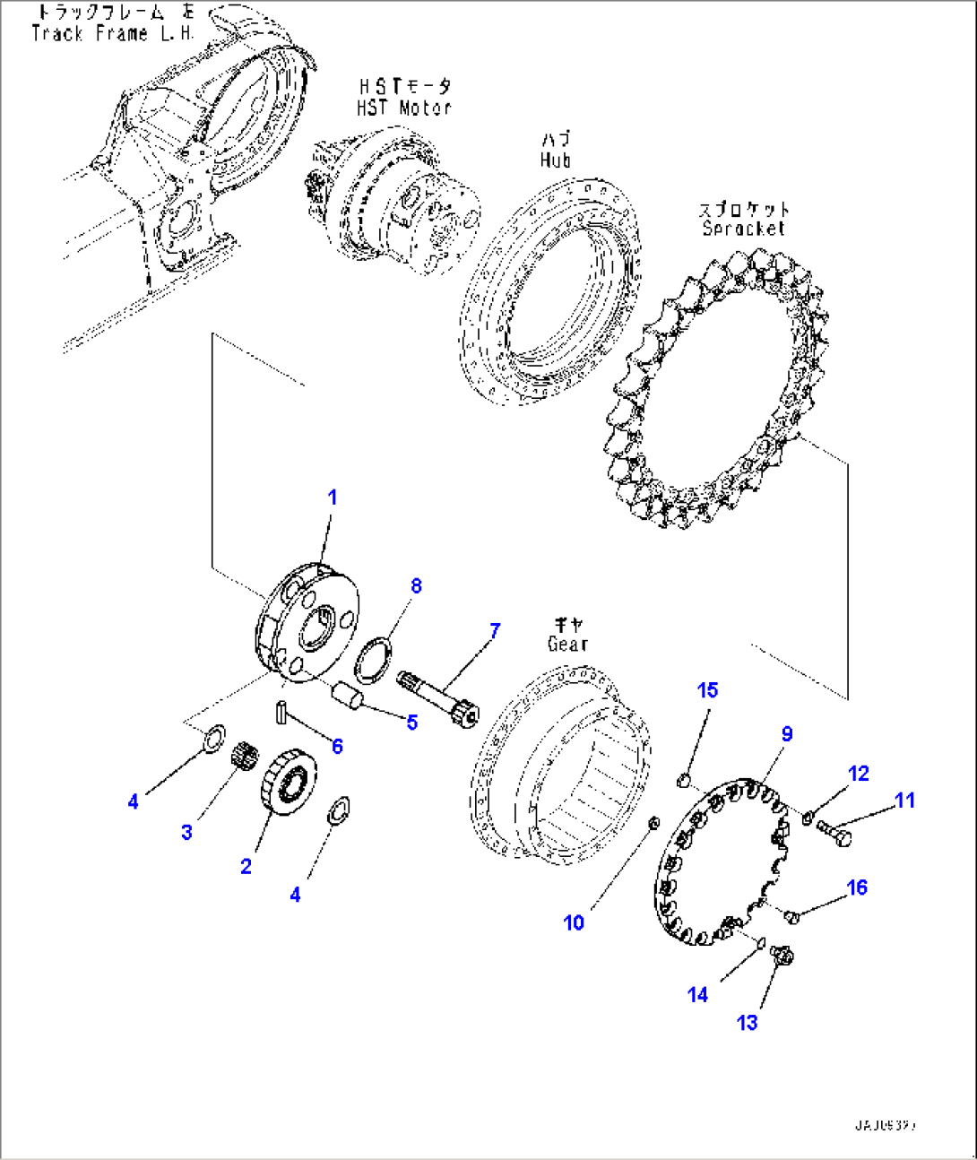 Final Drive, Hub, L.H. (#31848-)