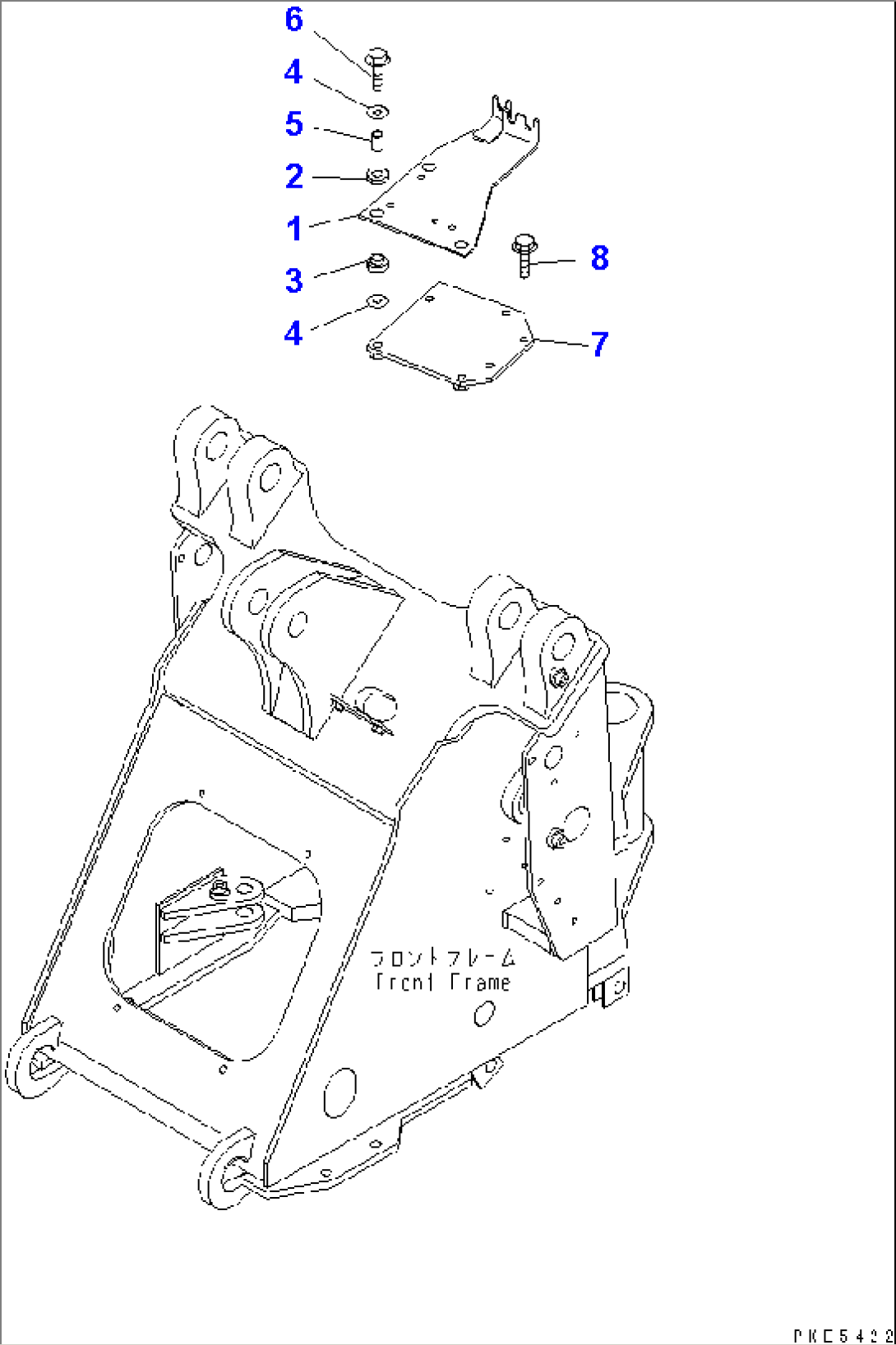 2-SPOOL CONTROL VALVE (MOUNTING PARTS)