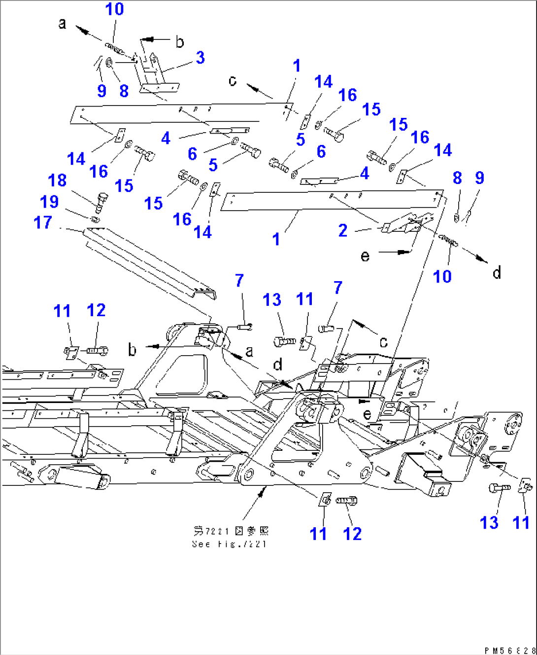 2ND FEEDER (12/18) (LINK FRAME¤ 3/3) (CONVEYOR SIDE GUARD)