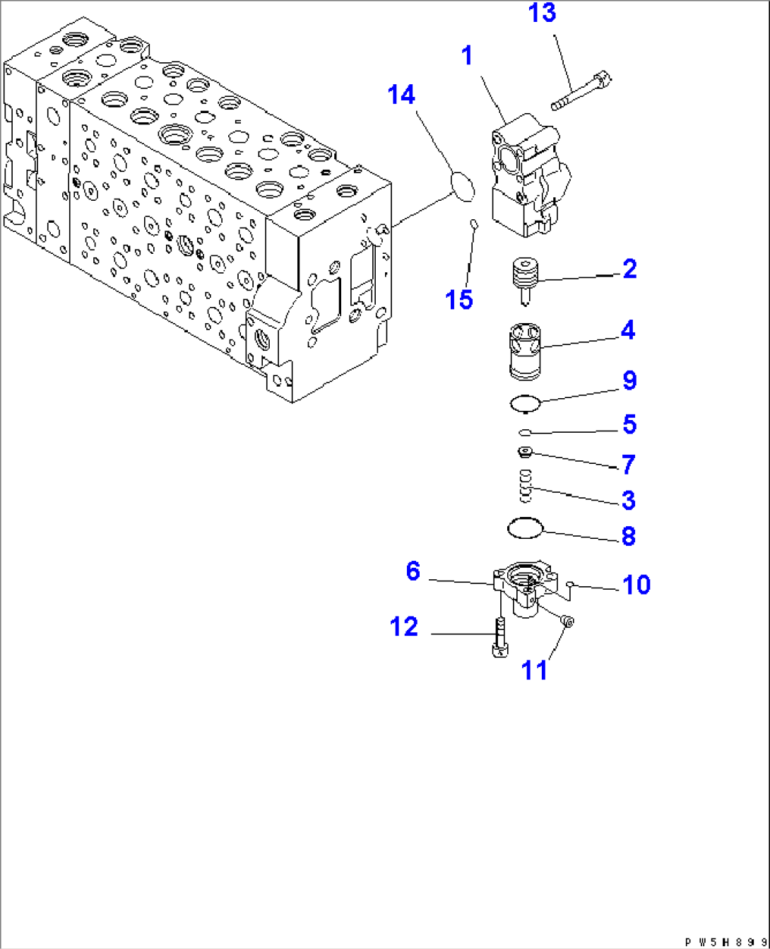 MAIN VALVE (15/20)(#60001-)