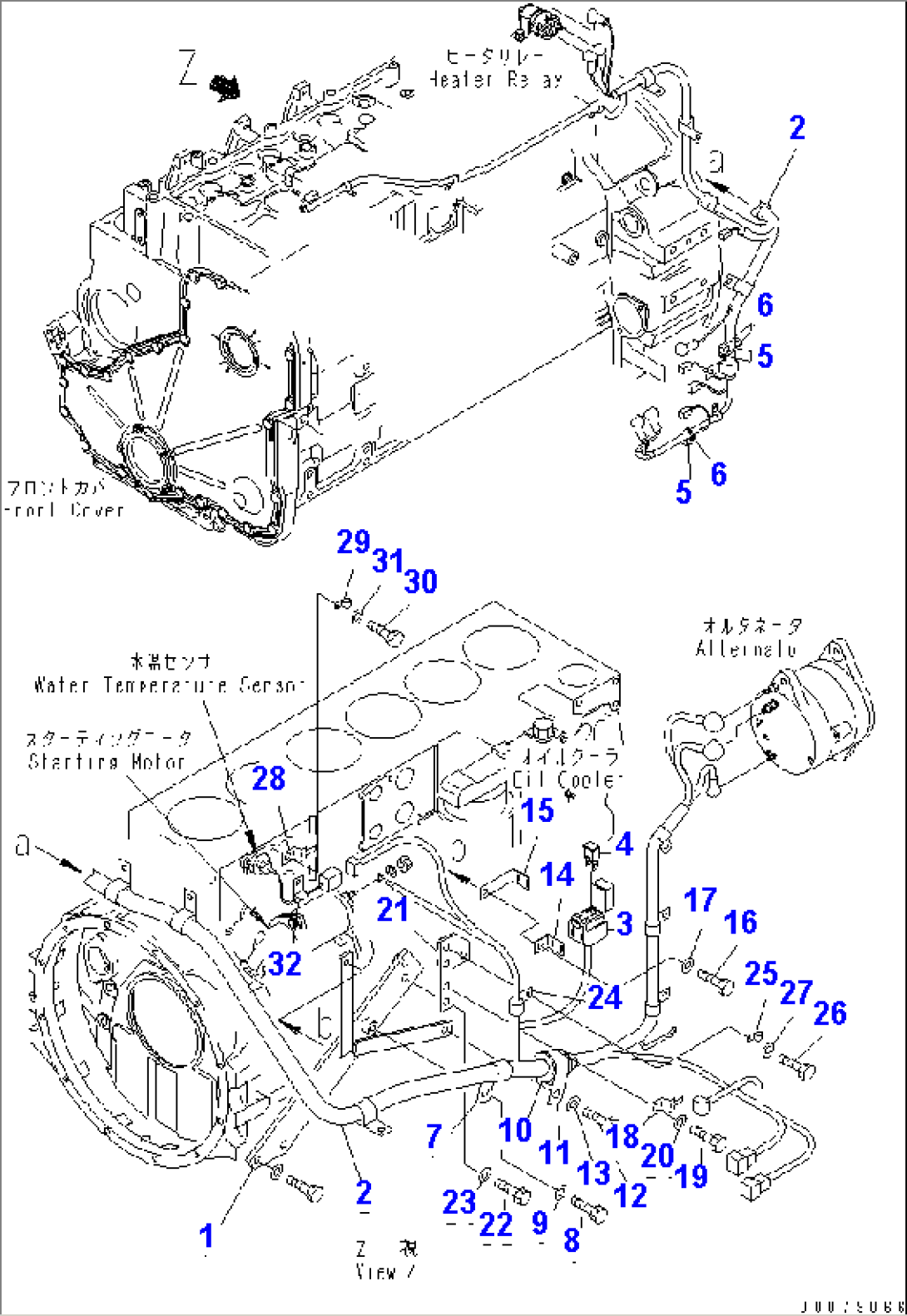 ENGINE WIRING (R.H.) (1/2)