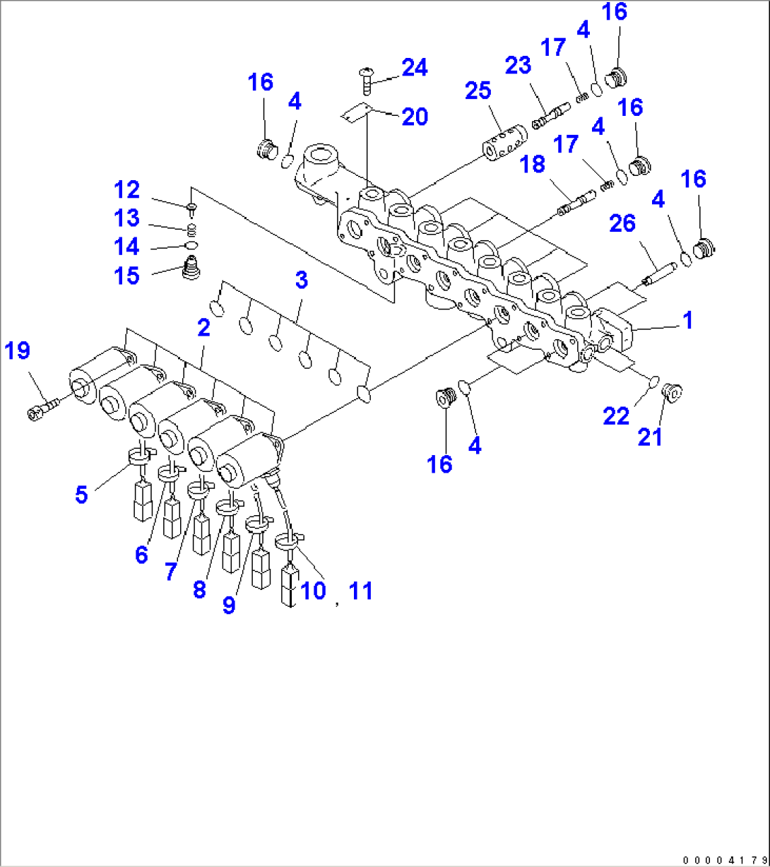 SOLENOID VALVE (INNER PARTS)(#40245-)