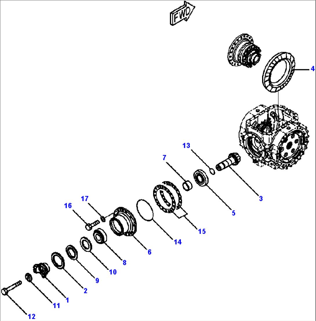 F4400-53B0 FRONT AXLE STANDARD AND LIMITED SLIP DIFFERENTIAL (1/3)