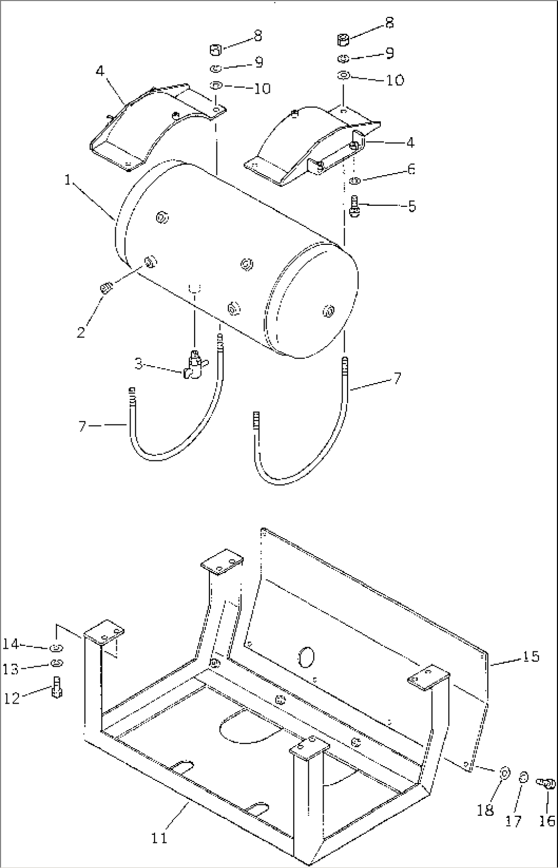 BRAKE PIPING (2/4) (FOR WET TYPE DISC BRAKE)