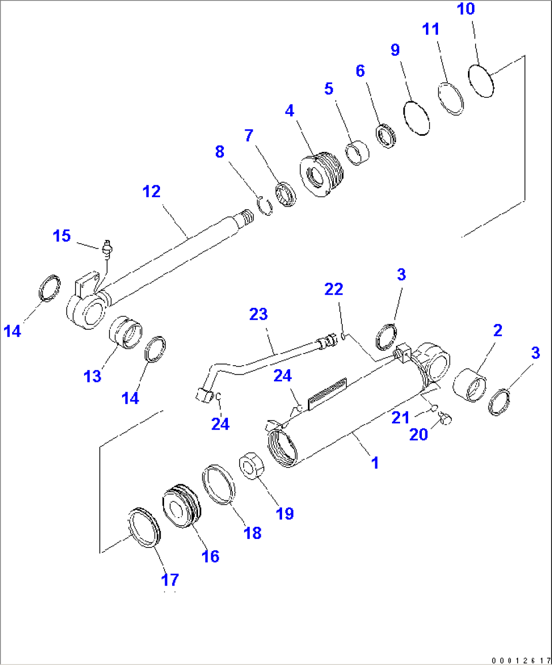 BUCKET CYLINDER (INNER PARTS)