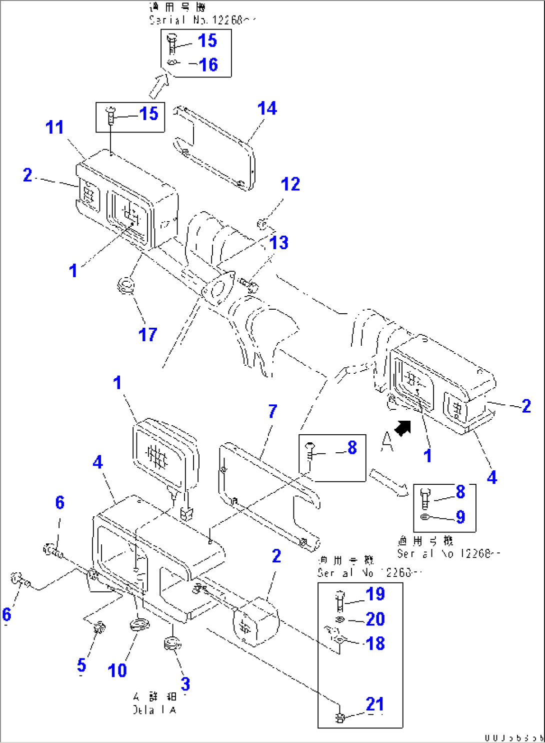 LIGHT AND MOUNTING PARTS (HEAD LAMP AND SUPPORT)