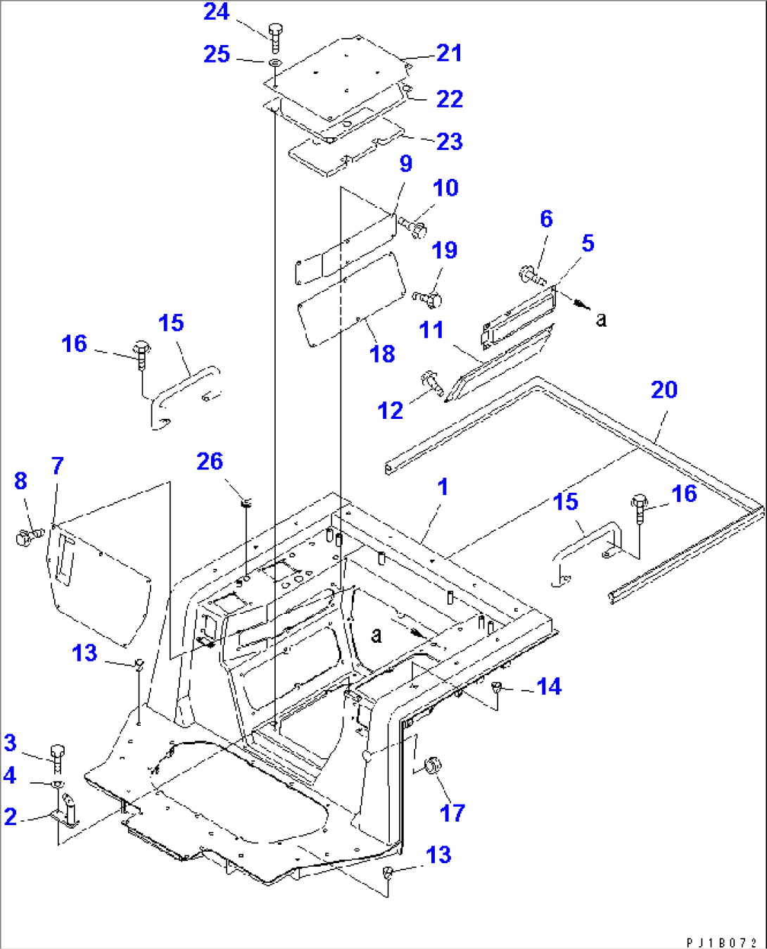 FLOOR FRAME (WITHOUT CAB)