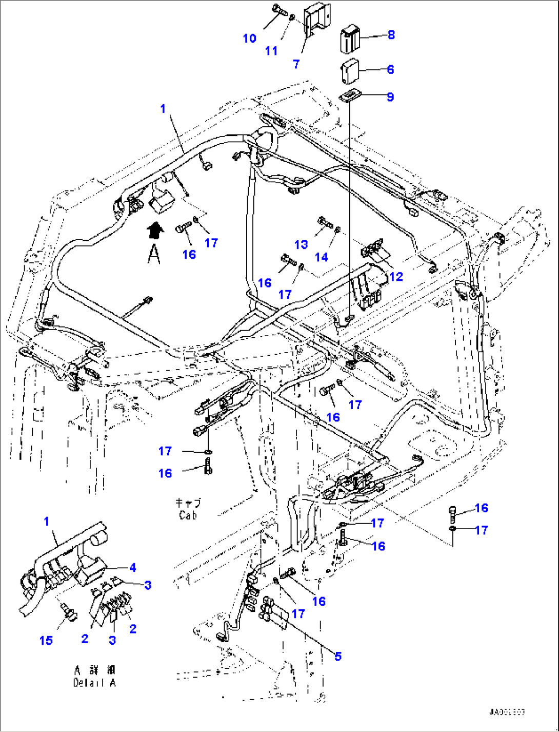 Cab, Wiring Harness (#80001-)
