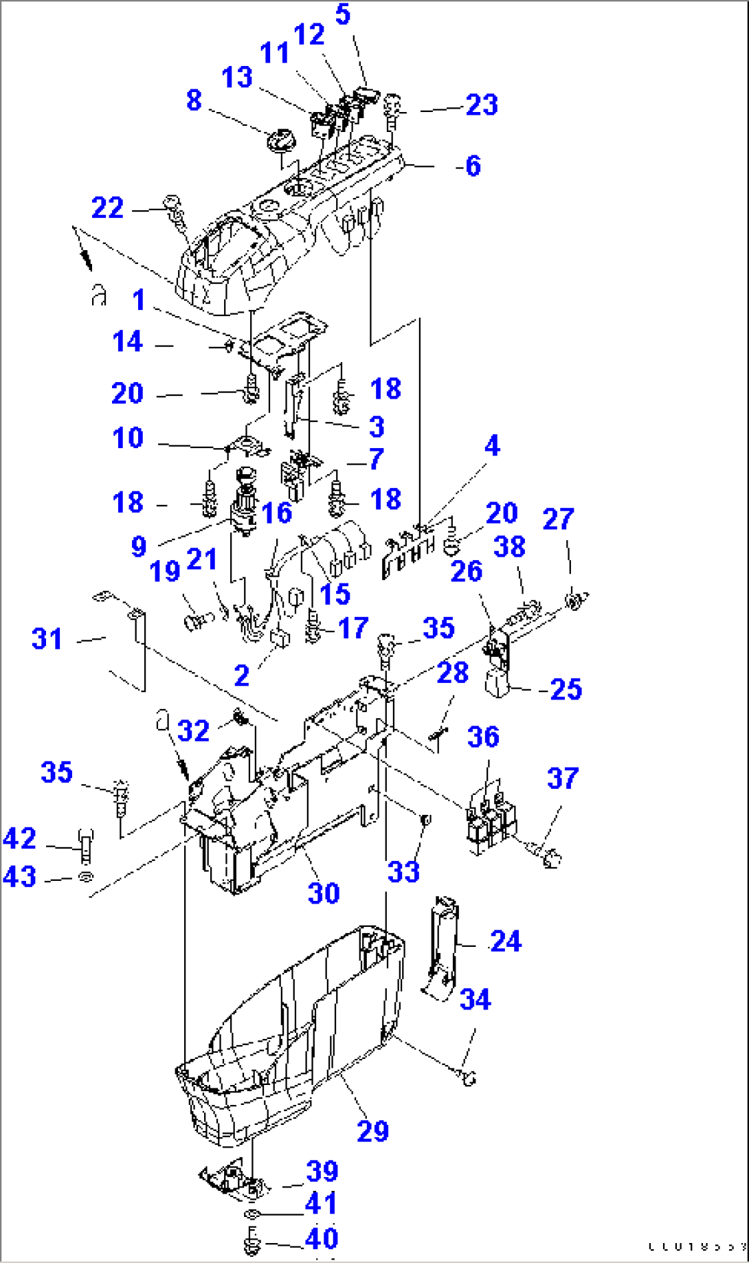 FLOOR FRAME (CONSOLE) (R.H.)(#40001-50000)