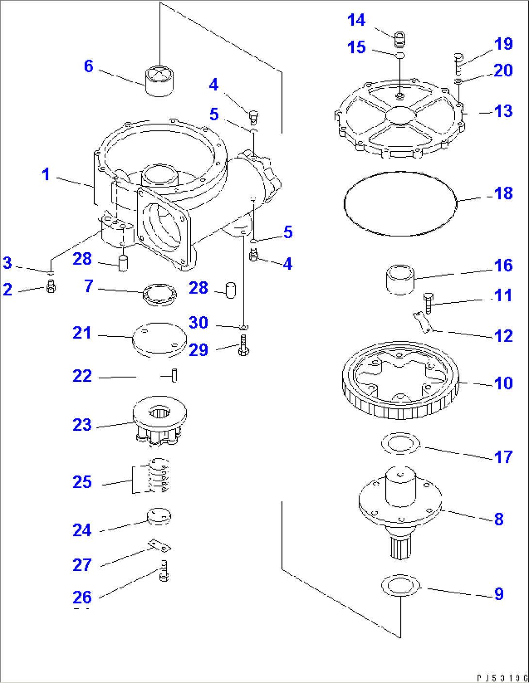 CIRCLE REVERSE GEAR (CLUTCH TYPE) (1/2)